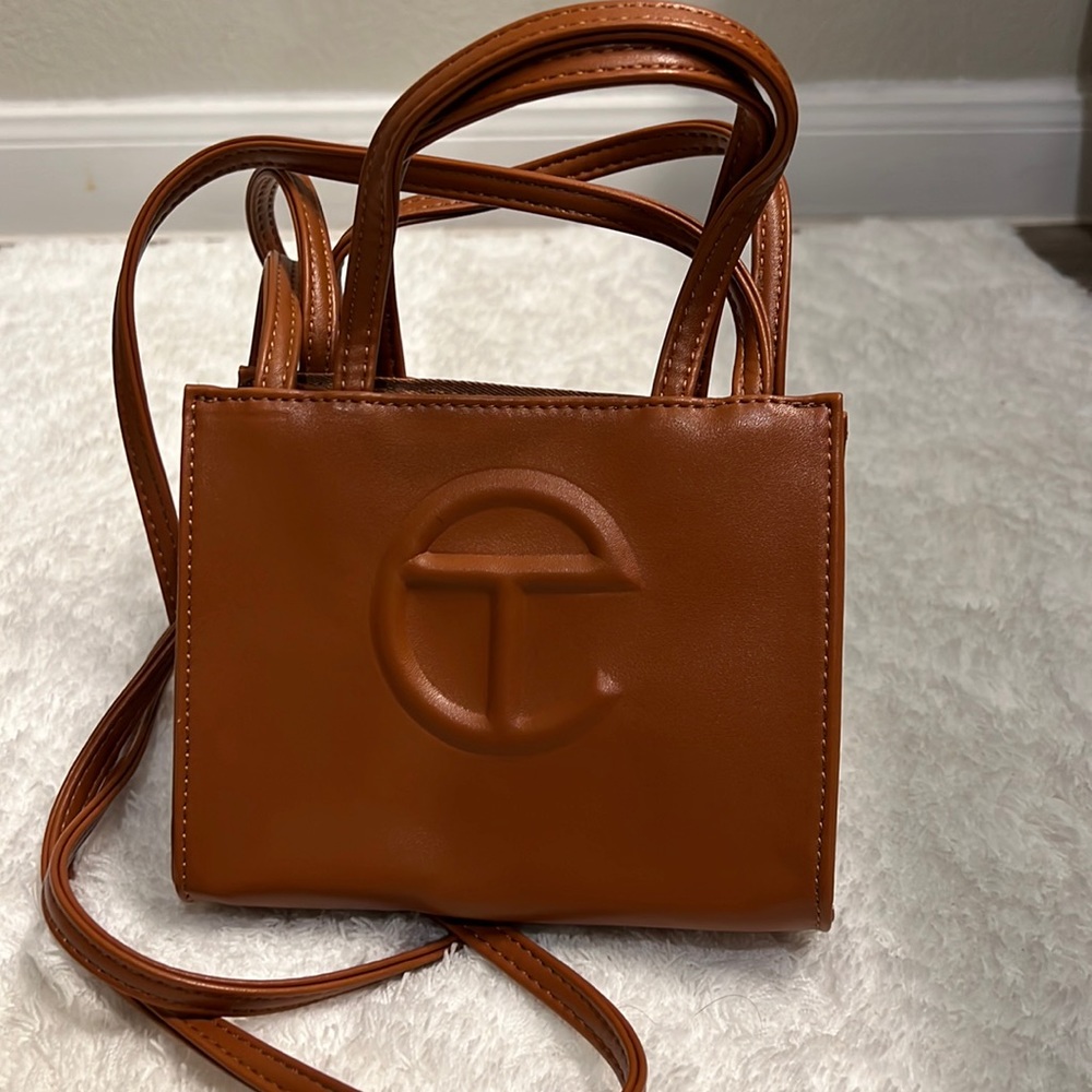 Telfar tan small bag